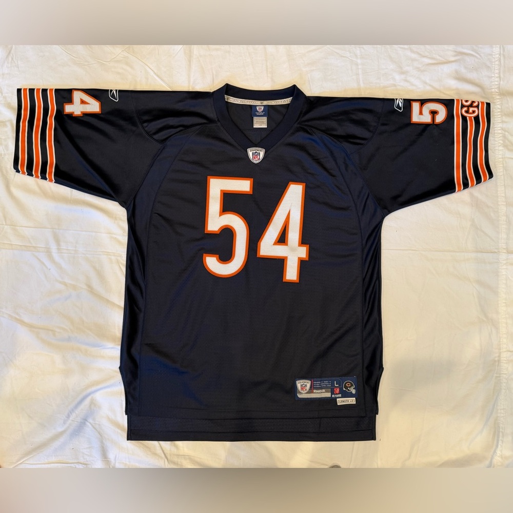 NFL Chicago Bears Blue Sewn Stitched Brian Urlacher #54 Jersey